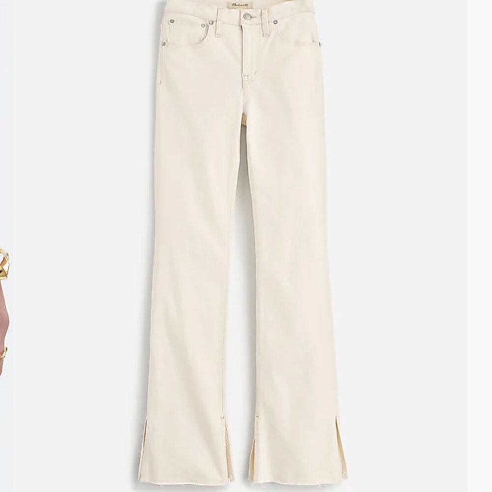 Madewell Off-White Flare Pants